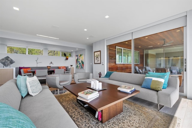 26 Mount Green Rd, Croton-On-Hudson, NY 10520 - living area featuring wood finished floors and recessed lighting