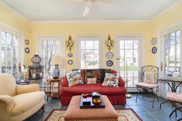 sunroom / solarium featuring plenty of natural light