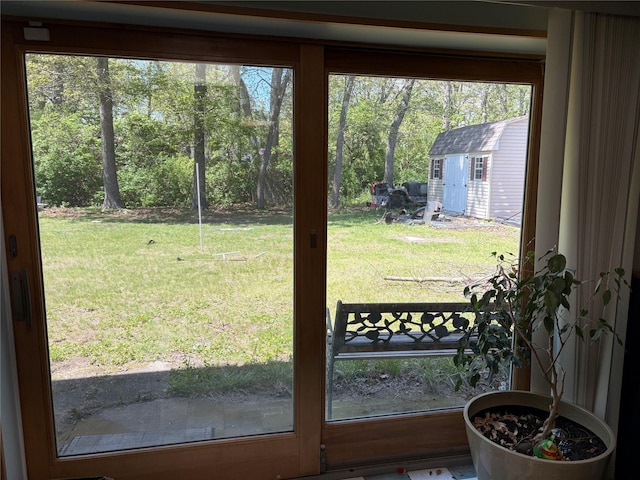 6 Annette Ln, East Moriches, NY 11940 - doorway to outside featuring healthy amount of natural light