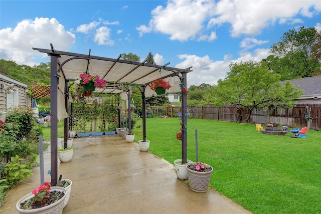 24 Haynes Ave, West Islip, NY 11795 - view of patio featuring a pergola