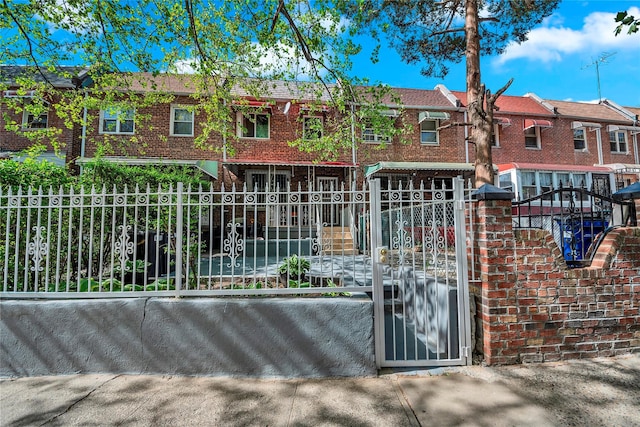 gate with a fenced front yard