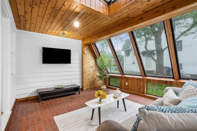 208 Wagner Ave, Mamaroneck, NY 10543 - sunroom featuring track lighting and a skylight