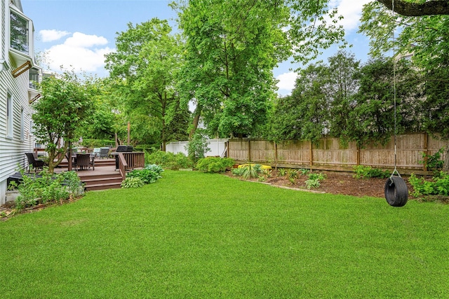 208 Wagner Ave, Mamaroneck, NY 10543 - view of yard with a deck