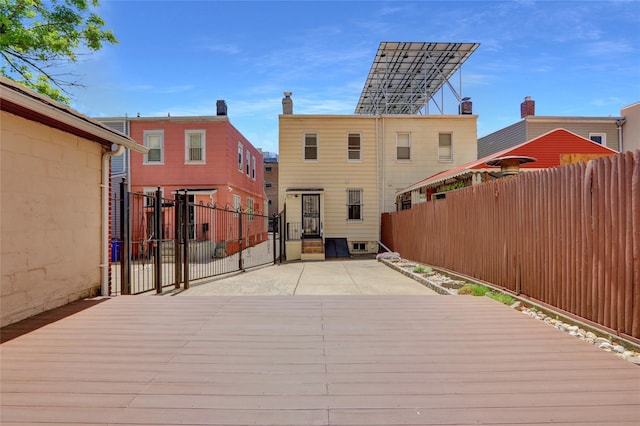 62-33 59th Dr, Maspeth, NY 11378 - view of wooden terrace