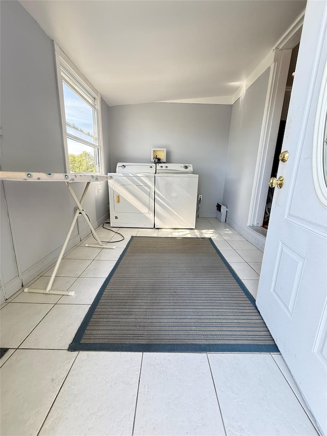37 New Ave, Yonkers, NY 10704 - washroom featuring washing machine and dryer, tile patterned flooring, and pet washing station