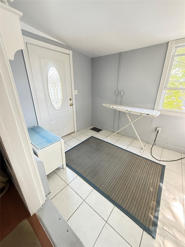 37 New Ave, Yonkers, NY 10704 - foyer featuring tile patterned flooring and lofted ceiling