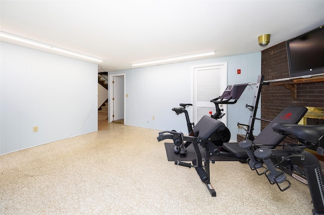 view of workout area