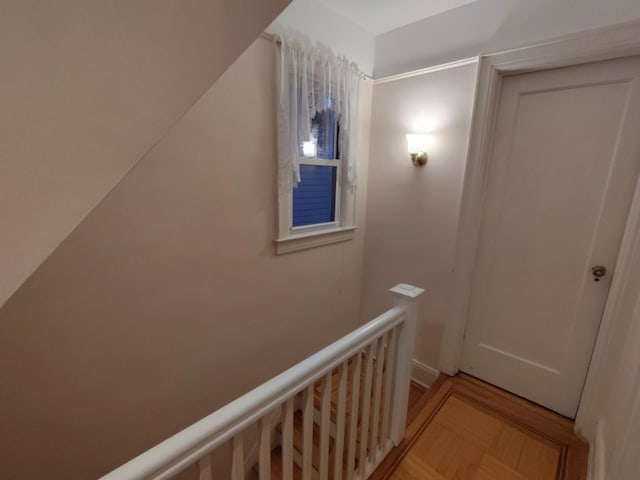 hall with an upstairs landing