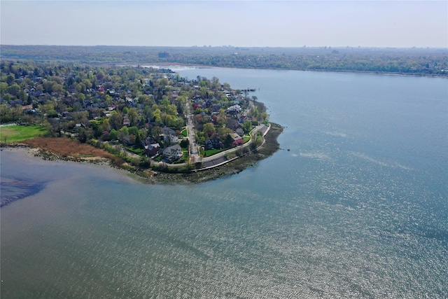 bird's eye view of a large body of water