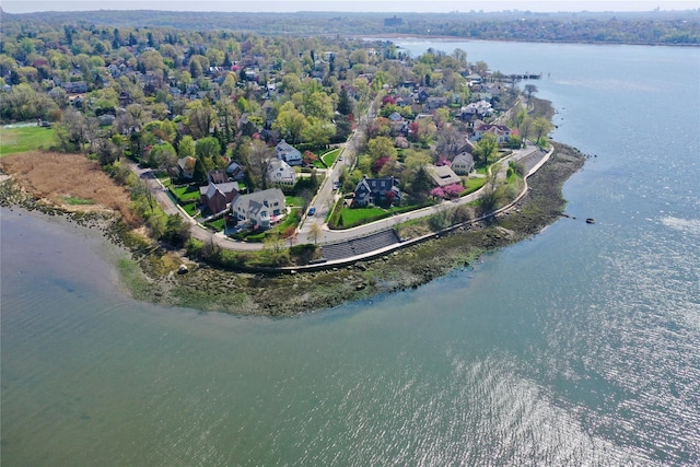 bird's eye view of a large body of water