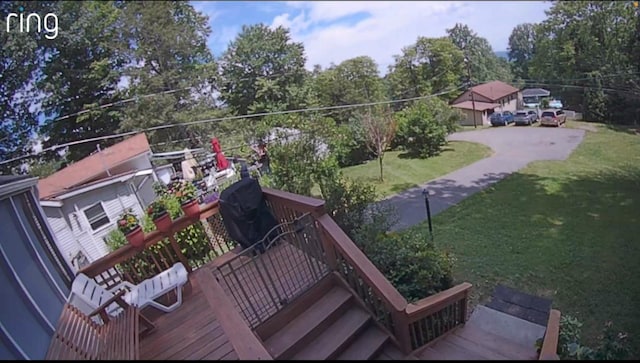 191 Sylvan Lake Rd Unit 16, Hopewell Junction, NY 12533 - wooden deck with area for grilling and a yard