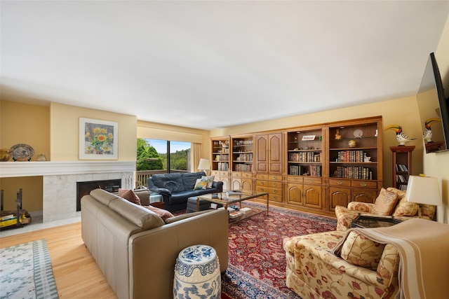 41 Heritage Hills Dr Unit A, Somers, NY 10589 - living room with light wood finished floors and a fireplace