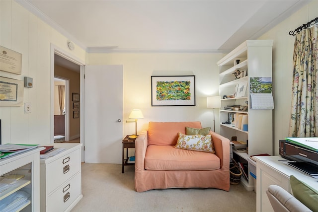 41 Heritage Hills Dr Unit A, Somers, NY 10589 - living area featuring light colored carpet and ornamental molding