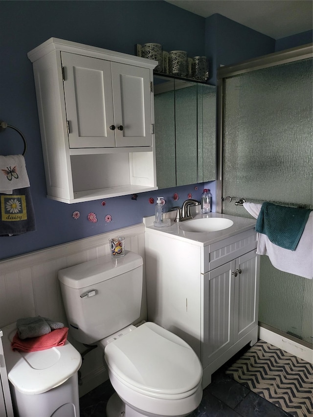 76 Moriches Rd, Lake Grove, NY 11755 - bathroom featuring vanity and a wainscoted wall