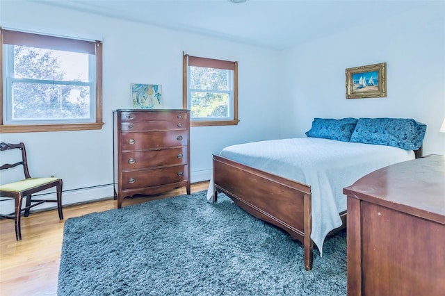 24 Overhill Ln, Warwick, NY 10990 - bedroom with wood finished floors and a baseboard radiator