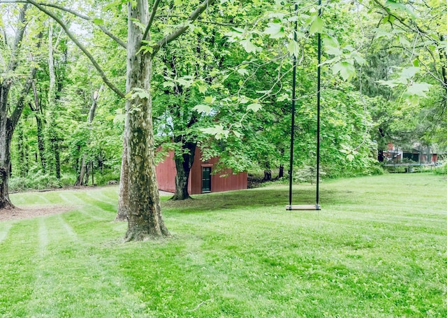 24 Overhill Ln, Warwick, NY 10990 - view of grassy yard with an outbuilding