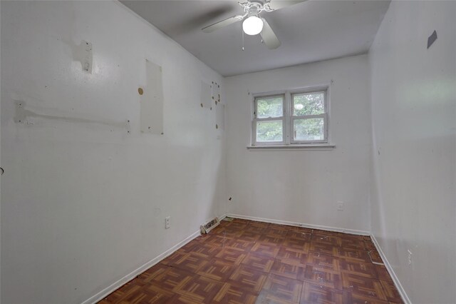 122-52 Springfield Blvd, Springfield Gardens, NY 11413 - spare room with ceiling fan and baseboards