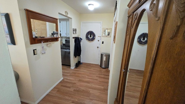 1115 Cherry Hill Dr, Poughkeepsie, NY 12603 - hallway with light wood-style flooring
