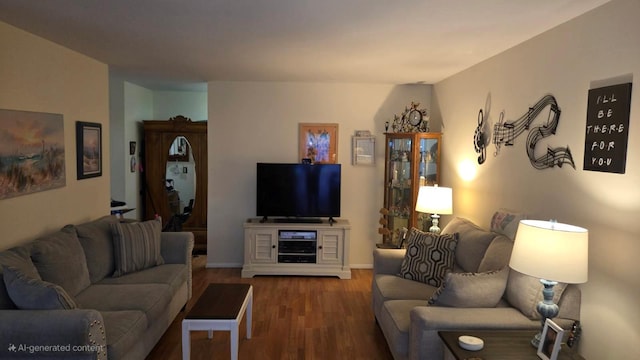 1115 Cherry Hill Dr, Poughkeepsie, NY 12603 - living room featuring wood finished floors