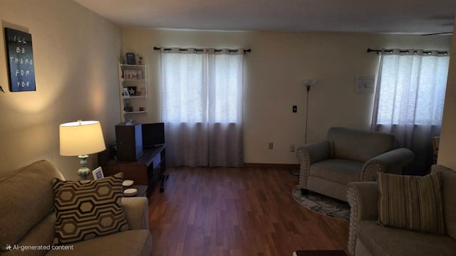 1115 Cherry Hill Dr, Poughkeepsie, NY 12603 - living room with wood finished floors and baseboards