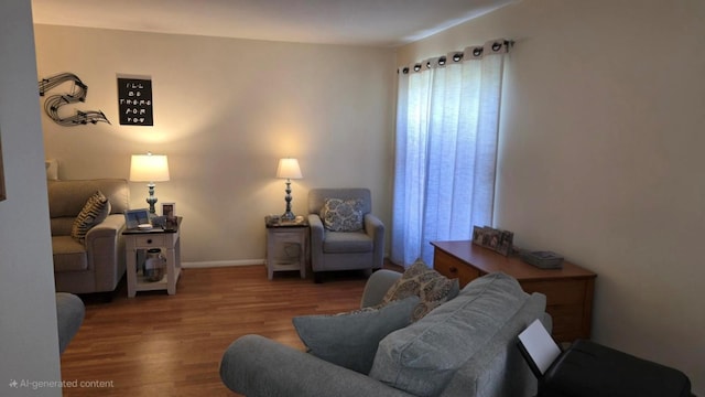 1115 Cherry Hill Dr, Poughkeepsie, NY 12603 - living room featuring wood finished floors and baseboards