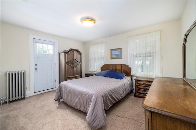 265 Brower Ave, Rockville Centre, NY 11570 - bedroom with radiator heating unit and light carpet