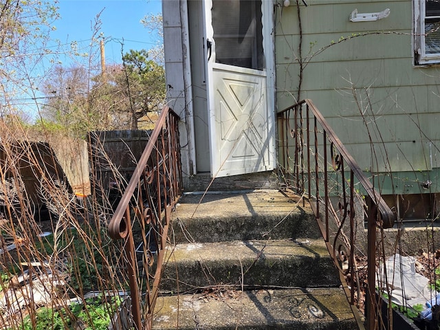 6 Bullard St, Mastic, NY 11950 - view of exterior entry with fence