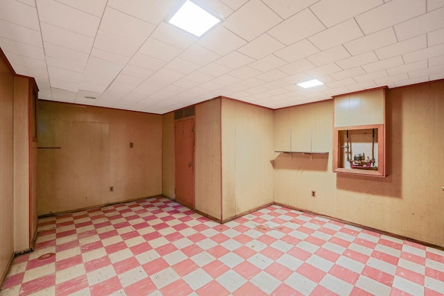 39 Pinewood Dr, Commack, NY 11725 - finished below grade area with light floors and wood walls