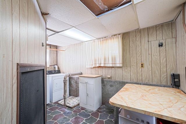 27 Columbus Ave, Kings Park, NY 11754 - washroom featuring wood walls