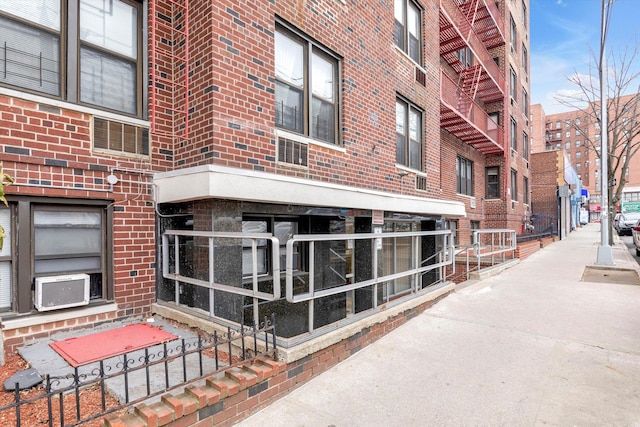 view of property featuring cooling unit