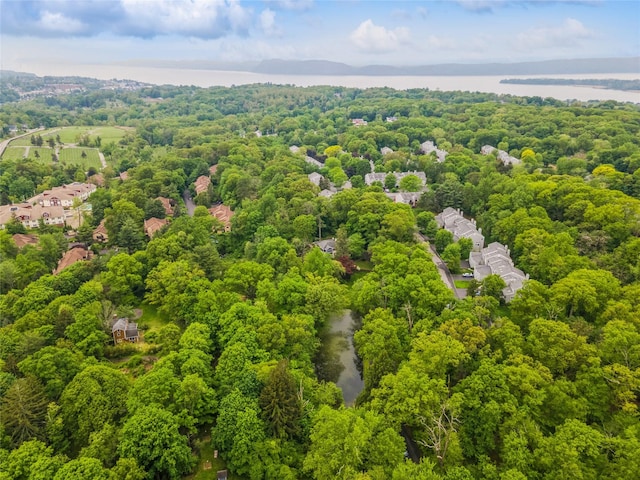 125 Hawkes Ave, Ossining, NY 10562 - drone / aerial view of a nearby body of water and a heavily wooded area