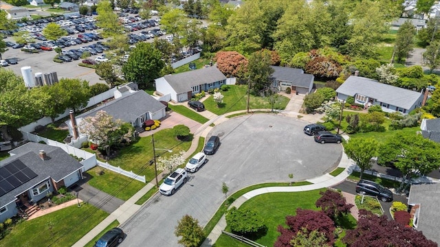 aerial perspective of suburban area