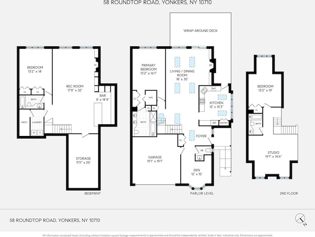 58 Roundtop Rd, Yonkers, NY 10710 - home floor plan