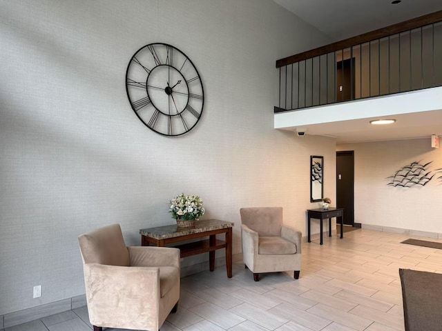 21019 26th Ave Unit 2N, Bayside, NY 11360 - building lobby featuring a towering ceiling