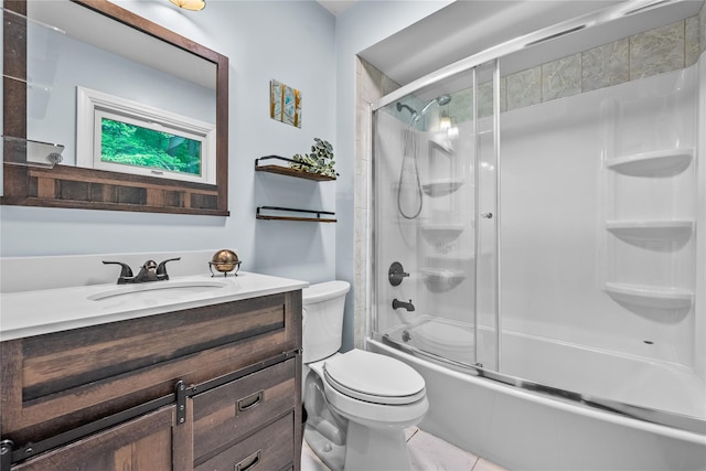 5 Bellwood Ln, Cornwall On Hudson, NY 12520 - full bathroom featuring vanity, toilet, and combined bath / shower with glass door