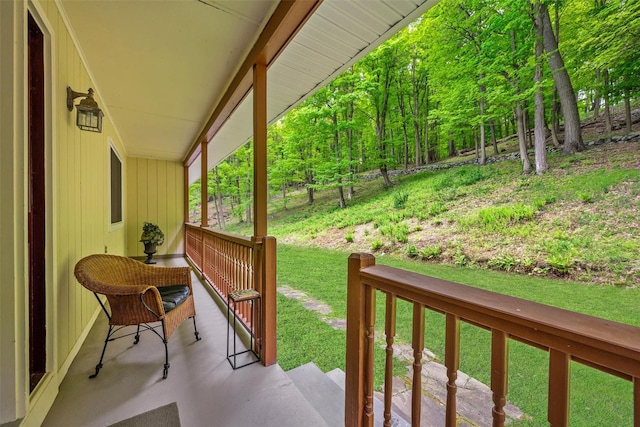 5 Bellwood Ln, Cornwall On Hudson, NY 12520 - view of patio / terrace featuring covered porch