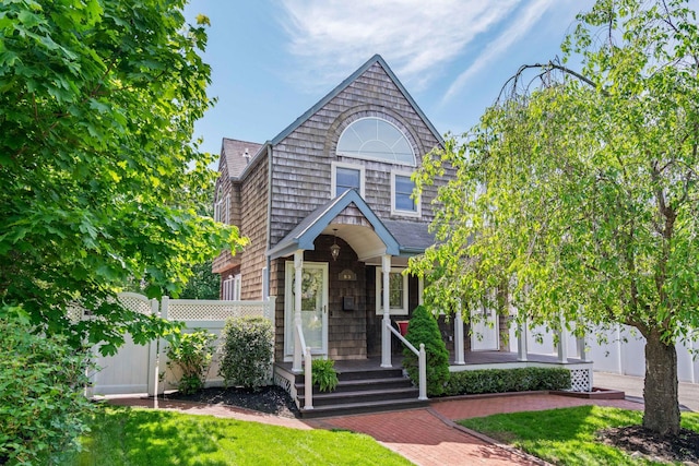 53 Irwin Pl, Huntington, NY 11743 - view of front of home with stone siding