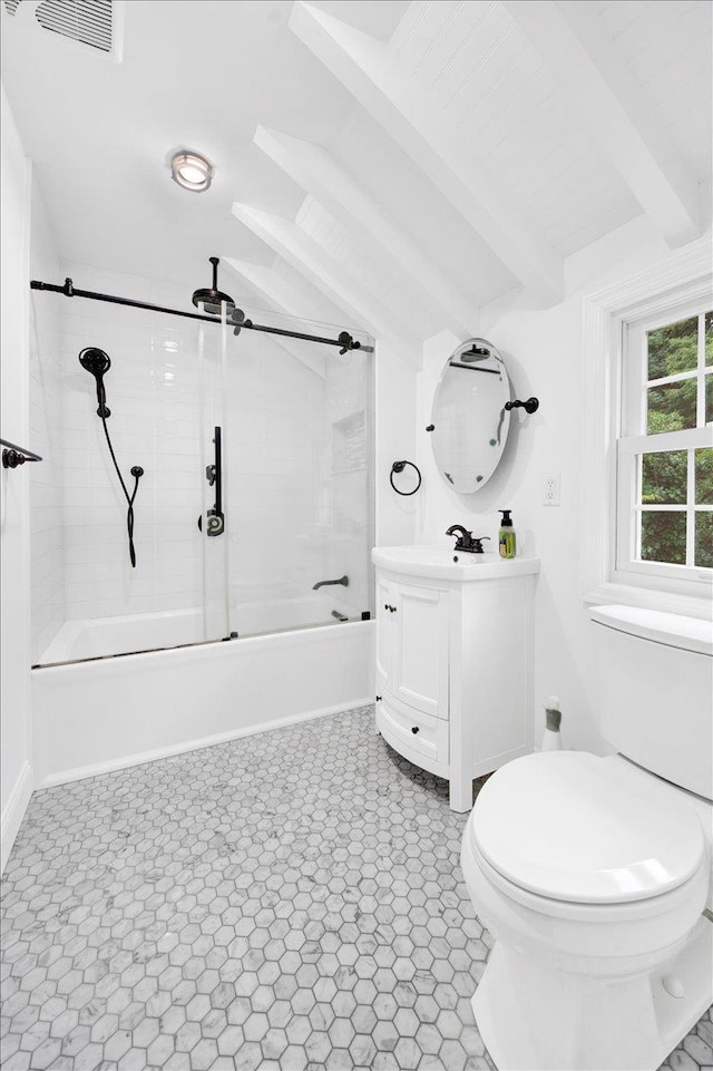 2356 Palmer Ave, New Rochelle, NY 10801 - bathroom with vanity and combined bath / shower with glass door