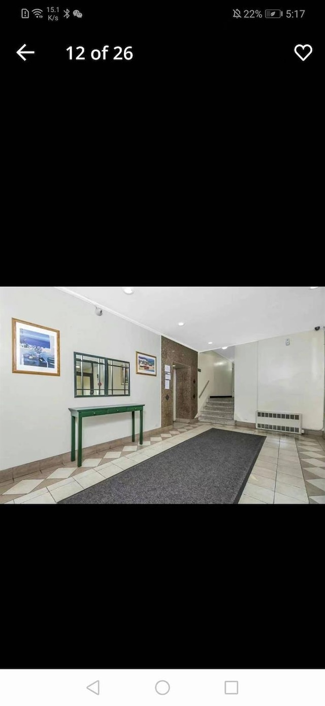 88-30 182nd St Unit 6F, Hollis, NY 11423 - building lobby featuring stairs