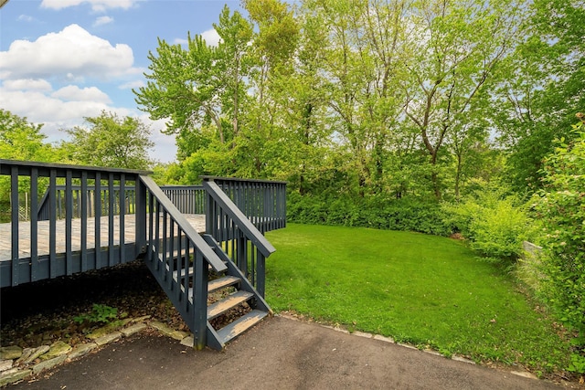 21 James Rd, Monroe, NY 10950 - view of grassy yard with a deck