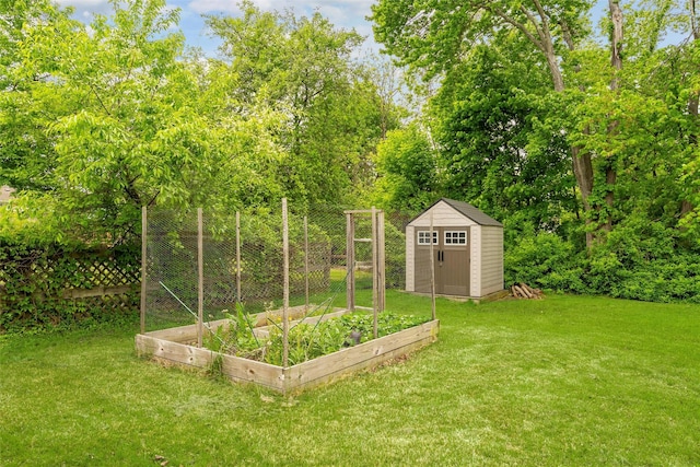 21 James Rd, Monroe, NY 10950 - view of yard with a storage unit, a garden, and an outdoor structure