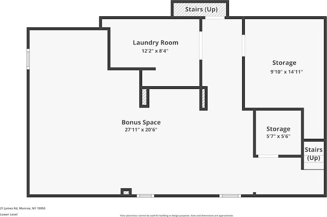 21 James Rd, Monroe, NY 10950 - floor plan / room layout