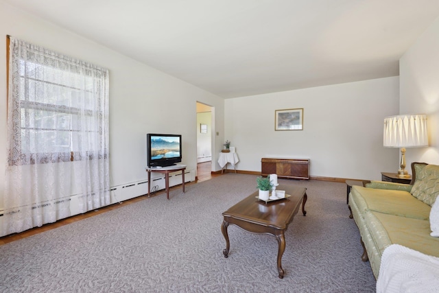 60 Rte 210, Stony Point, NY 10980 - living room with a baseboard radiator and baseboards