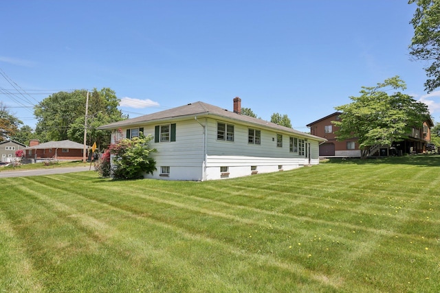 60 Rte 210, Stony Point, NY 10980 - view of property exterior featuring a chimney and a lawn