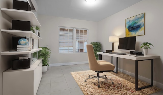 504 Van Nest, Bronx, NY 10460 - office featuring baseboards and light tile patterned flooring