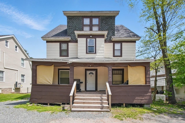 5404 State Route 55, Liberty, NY 12754 - view of front of property featuring a shingled roof and a porch
