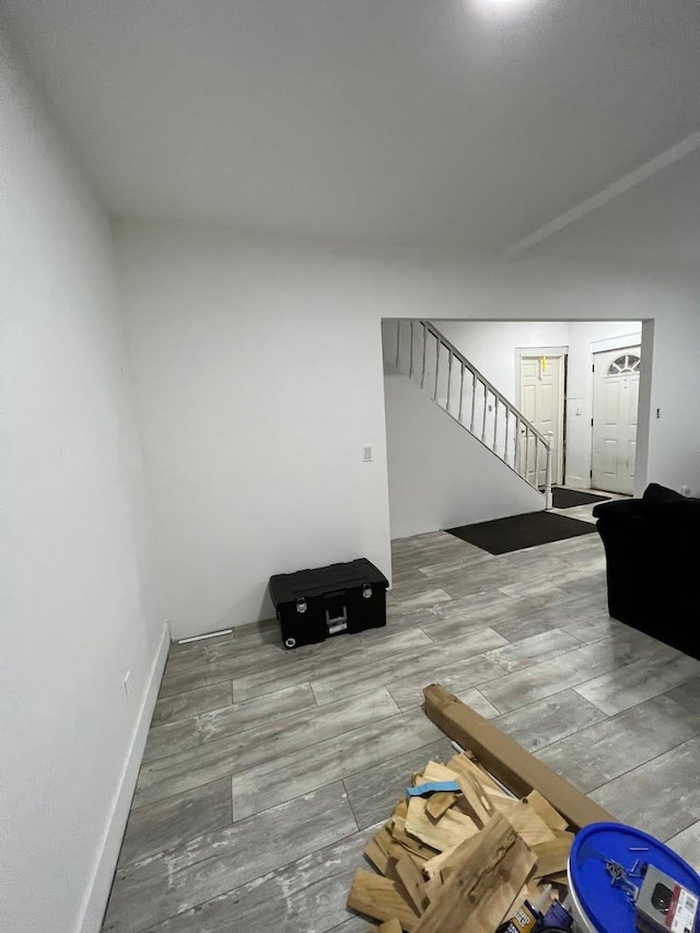 5404 State Route 55, Liberty, NY 12754 - living room with stairs and wood finished floors