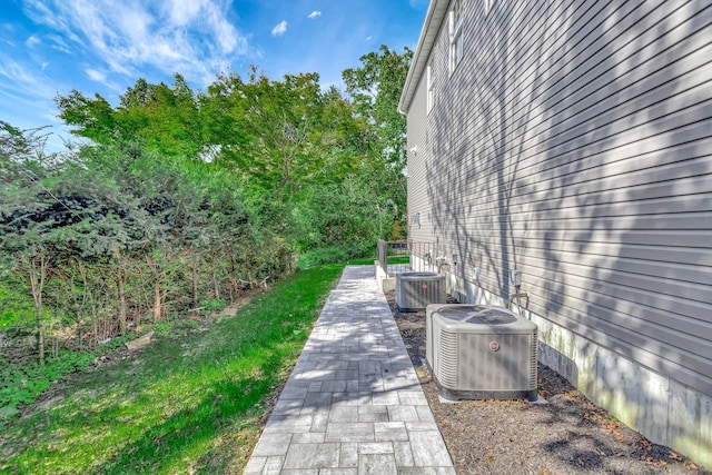 223 Townline Rd, Commack, NY 11725 - view of yard with central AC unit
