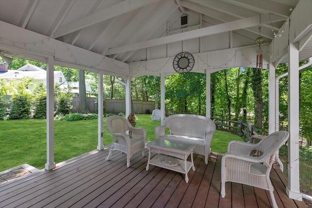 10 Bay Dr W, Huntington Bay, NY 11743 - view of wooden terrace