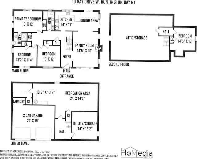 10 Bay Dr W, Huntington Bay, NY 11743 - property floor plan